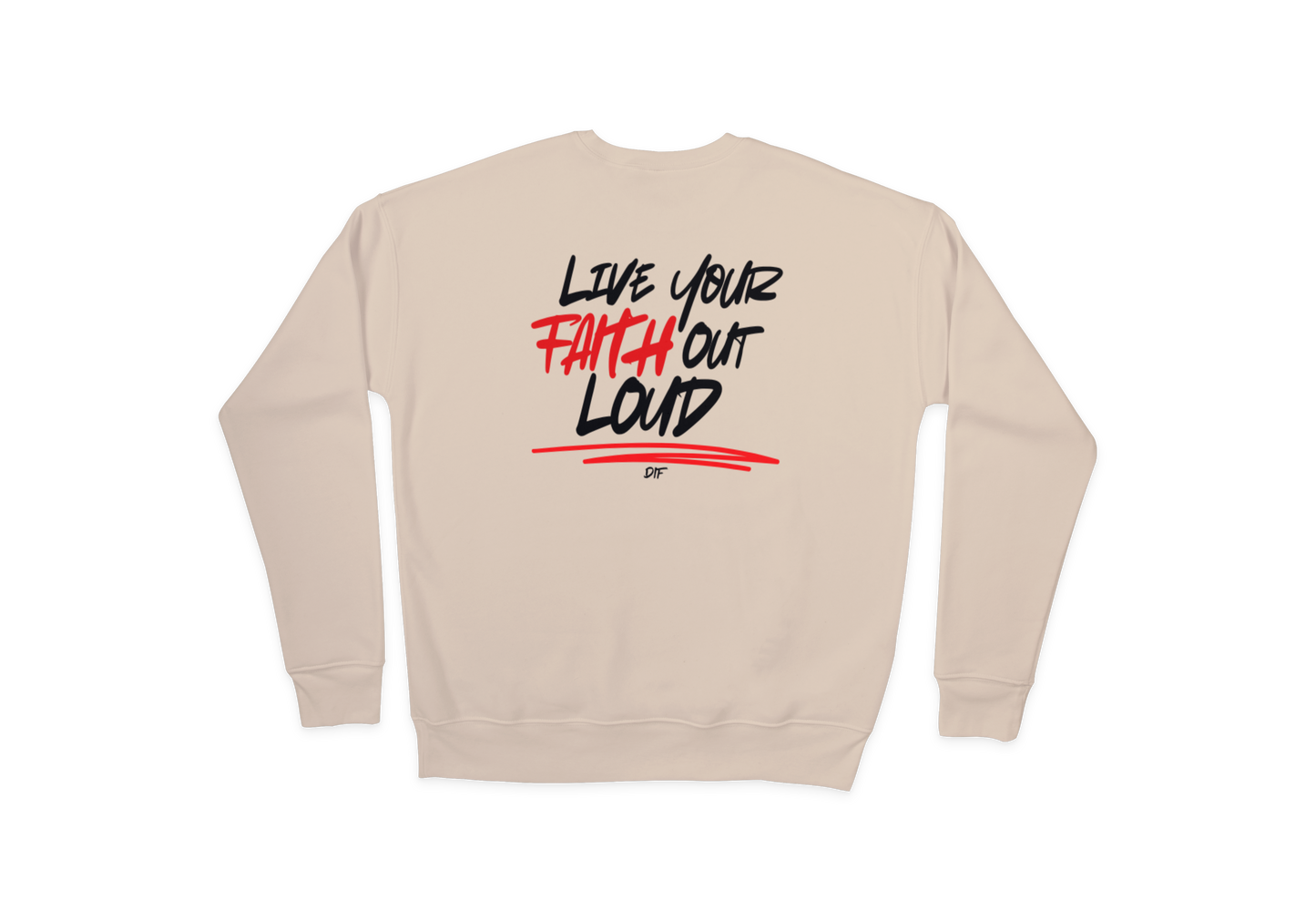 Live Your Faith Sweatshirt - Black