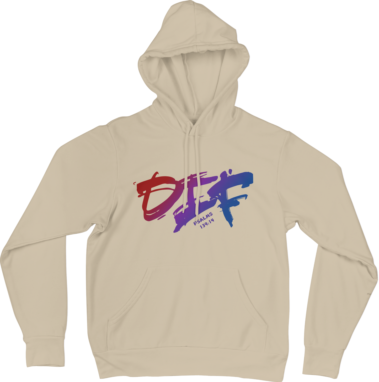 Fun Ombre Hoodie - Beige