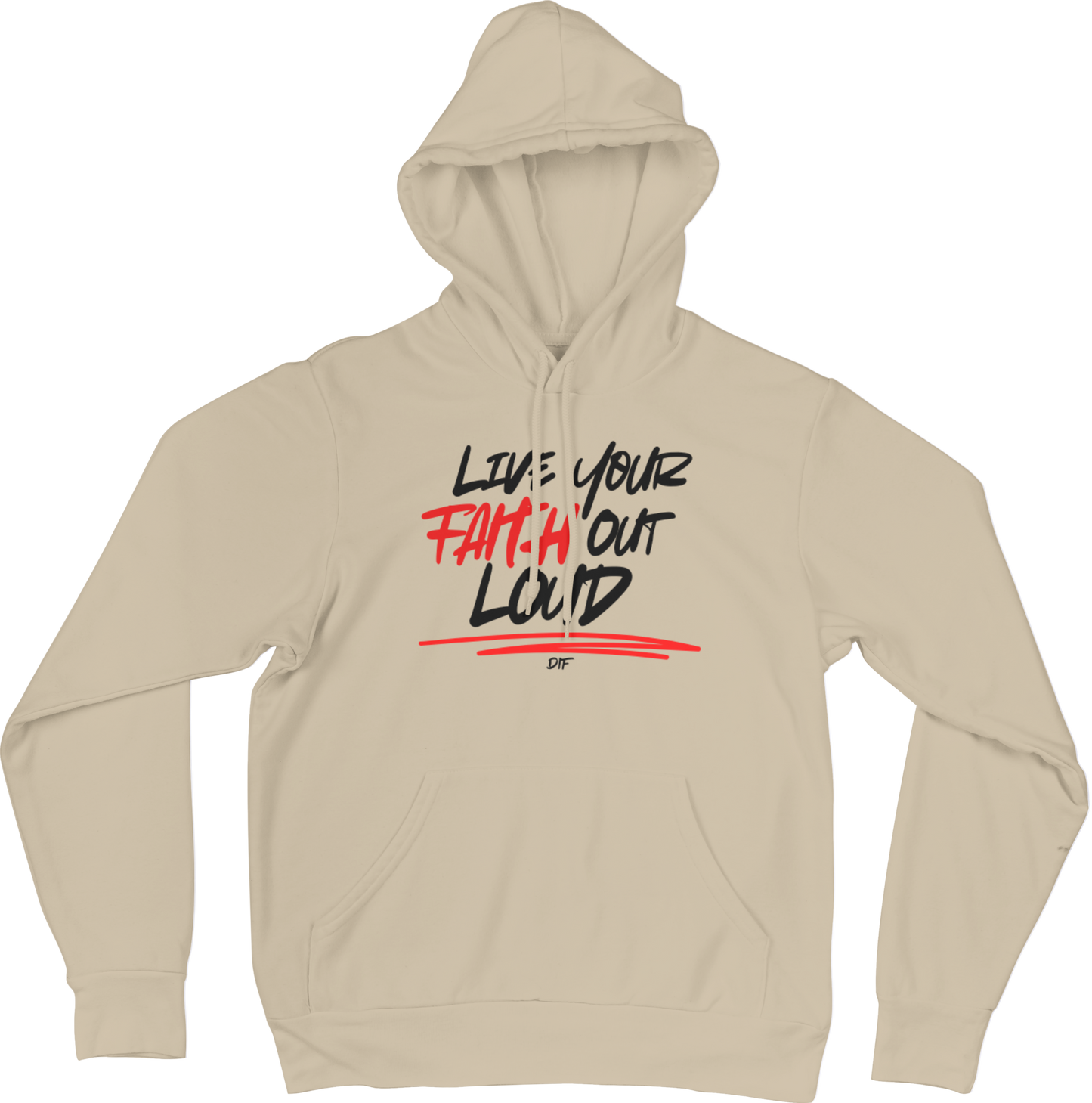 Live Your Faith Hoodie - Black
