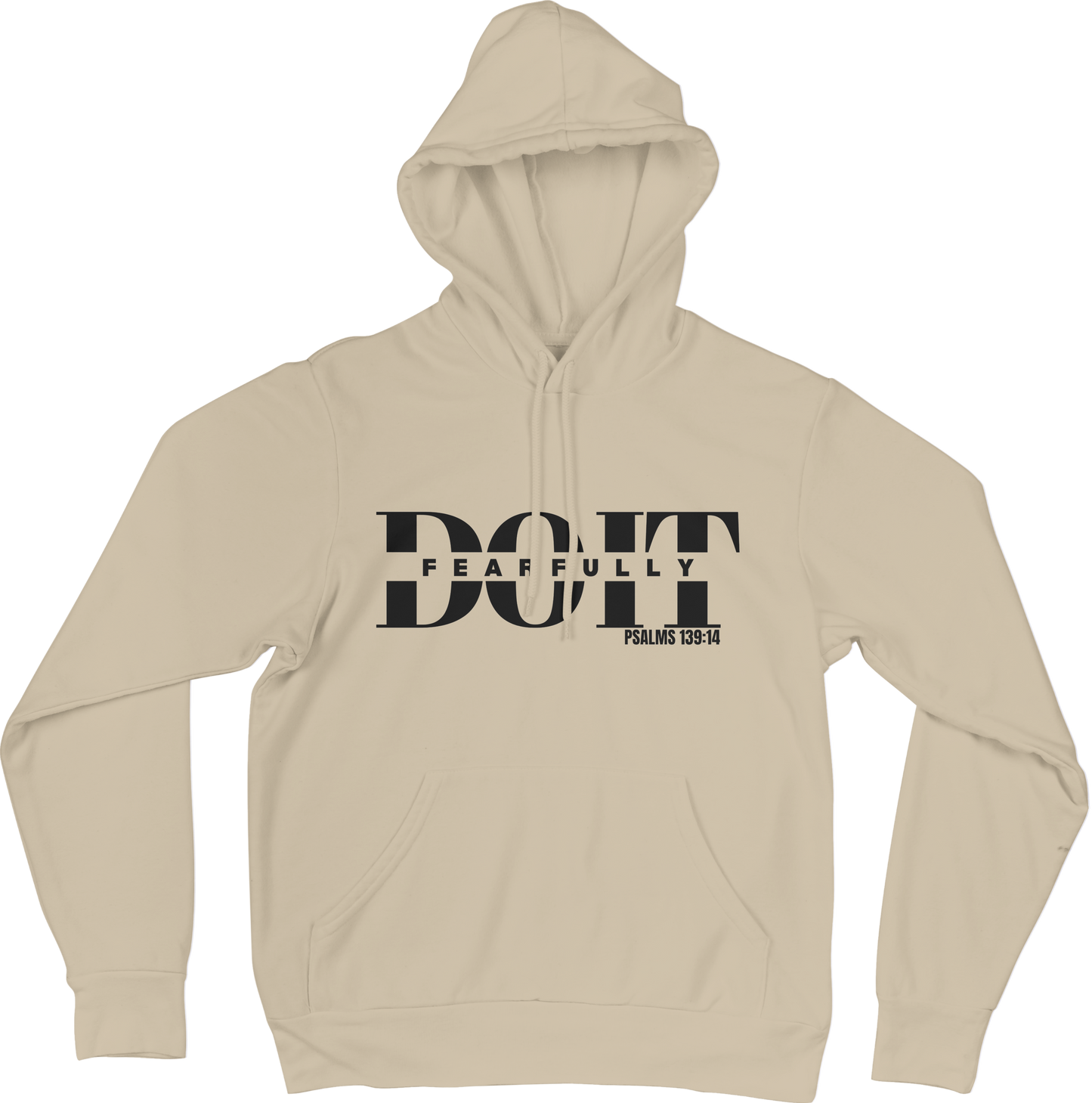Do It Fearfully Hoodie - Beige