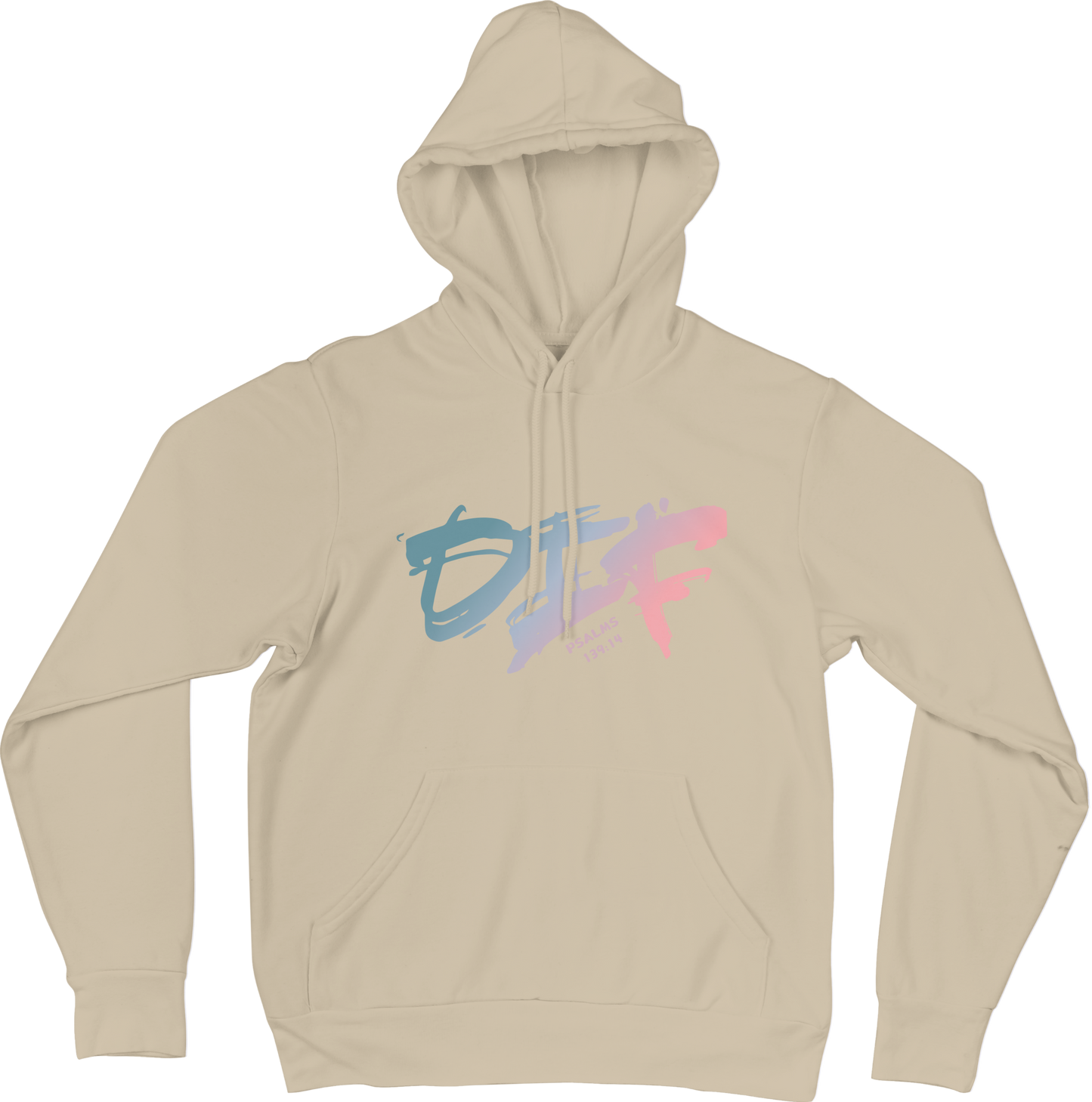 Fun Ombre Hoodie - Beige