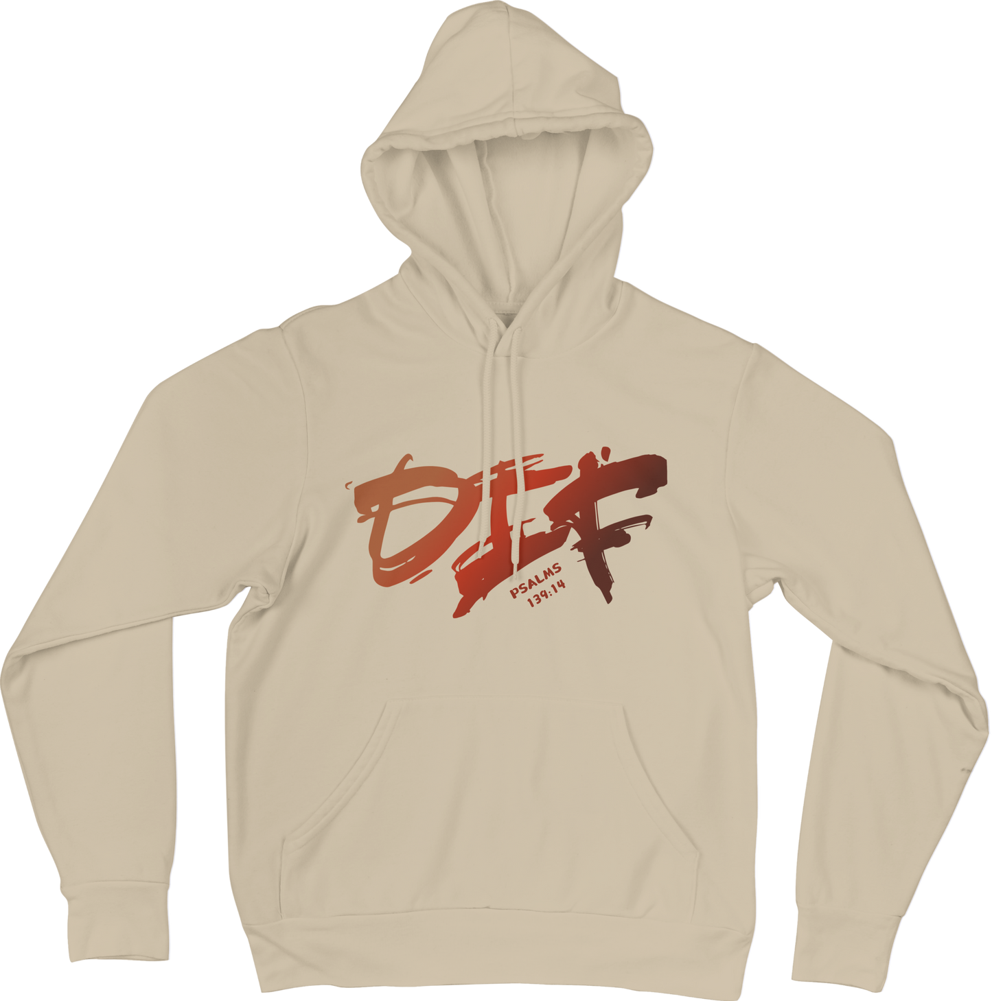 Fun Ombre Hoodie - Beige