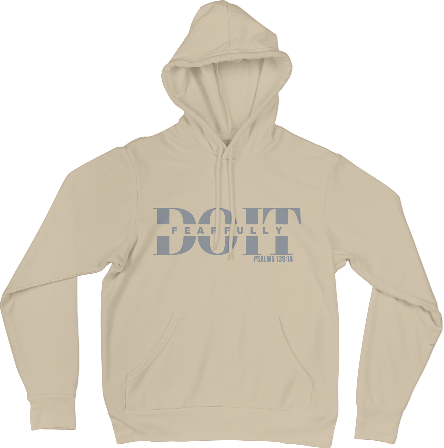 Do It Fearfully Hoodie - Beige