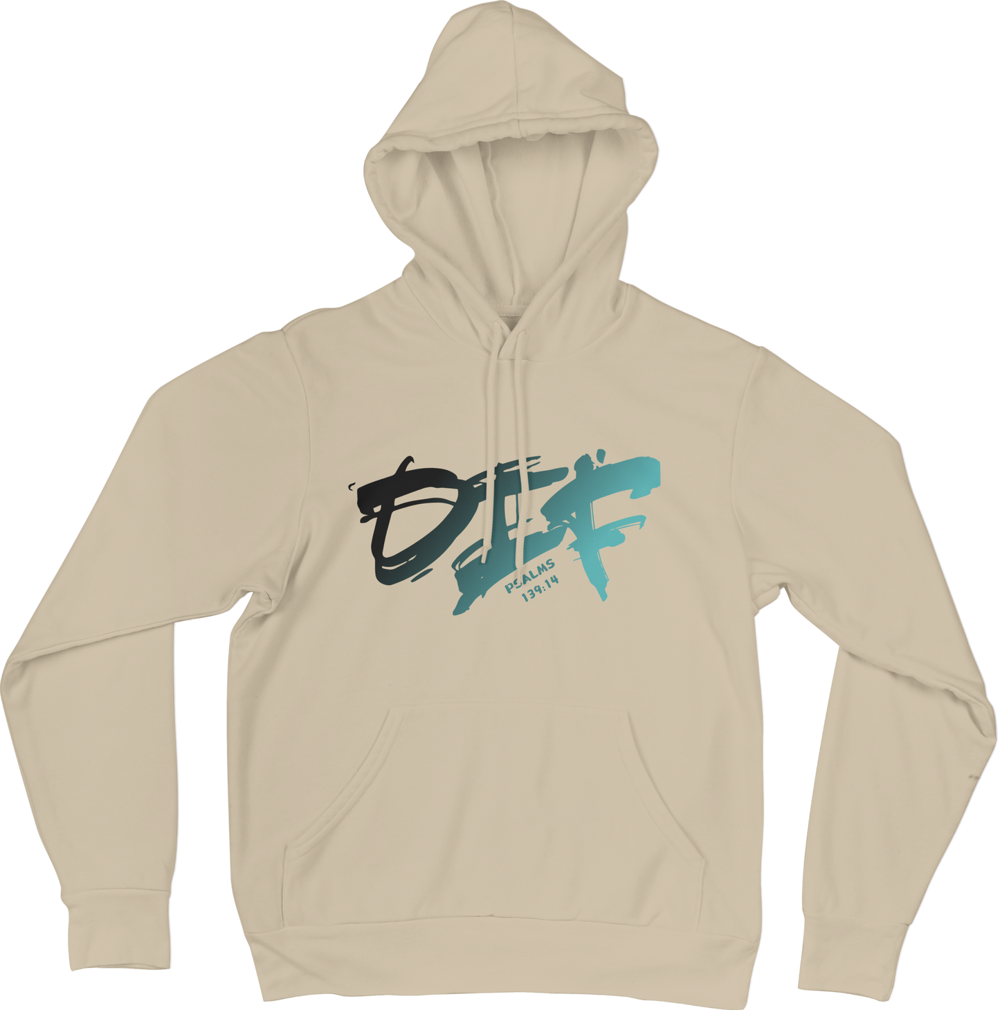 Fun Ombre Hoodie - Beige