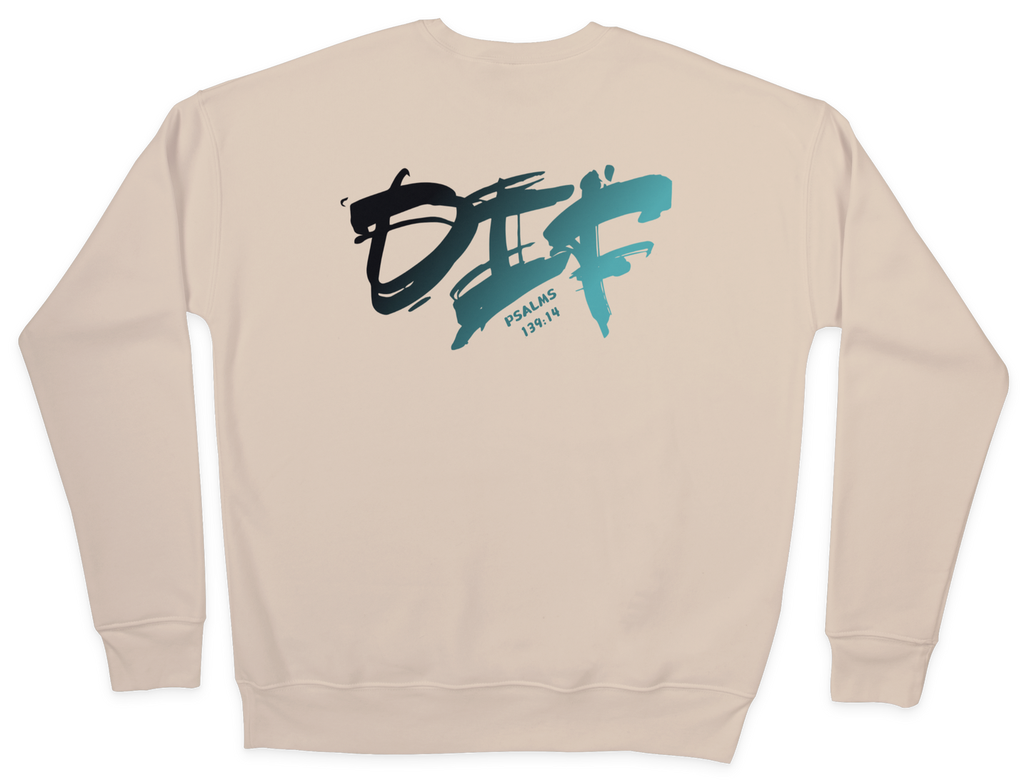 Fun Ombre Sweatshirt - Beige