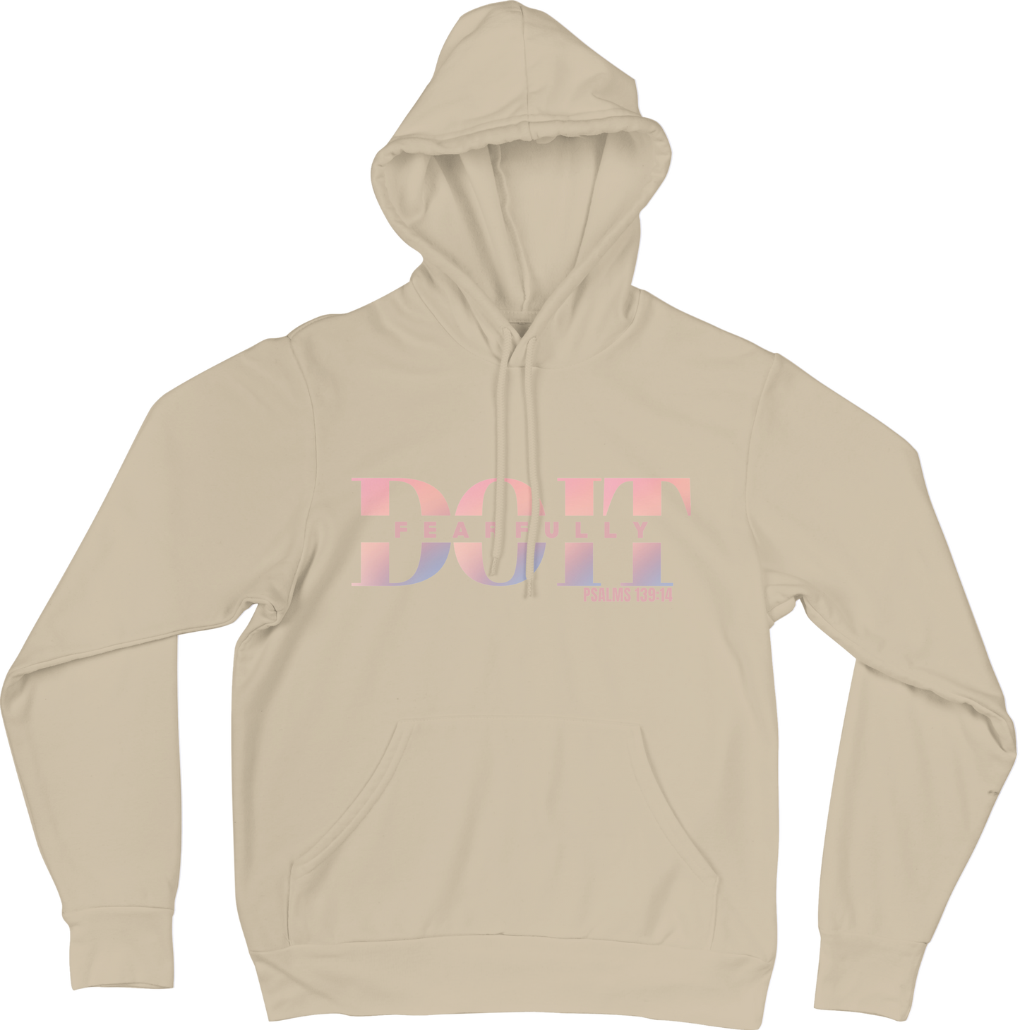 Do It Fearfully Hoodie - Beige