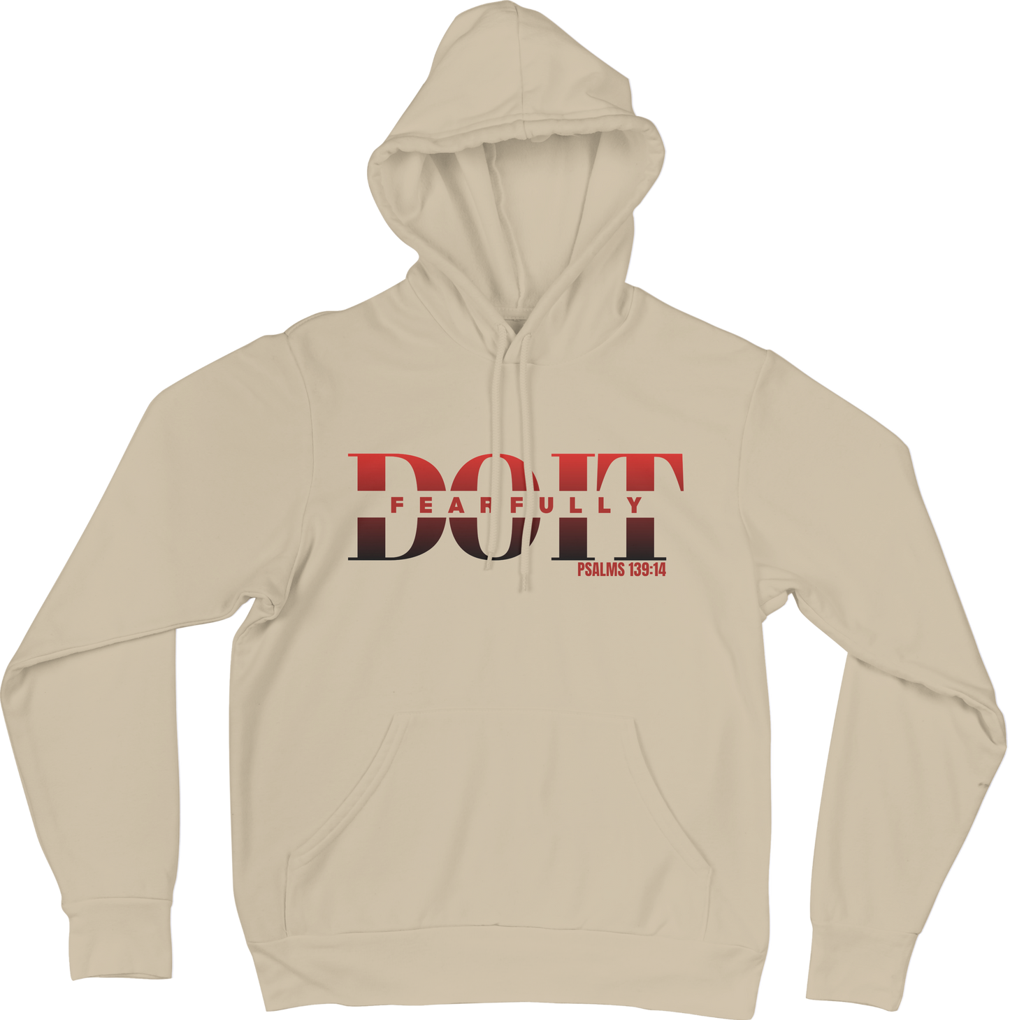 Do It Fearfully Hoodie - Beige