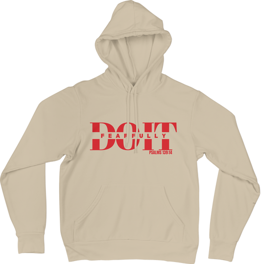 Do It Fearfully Hoodie - Beige