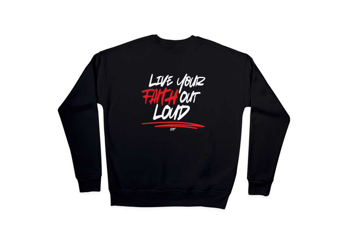 Live Your Faith Sweatshirt - White