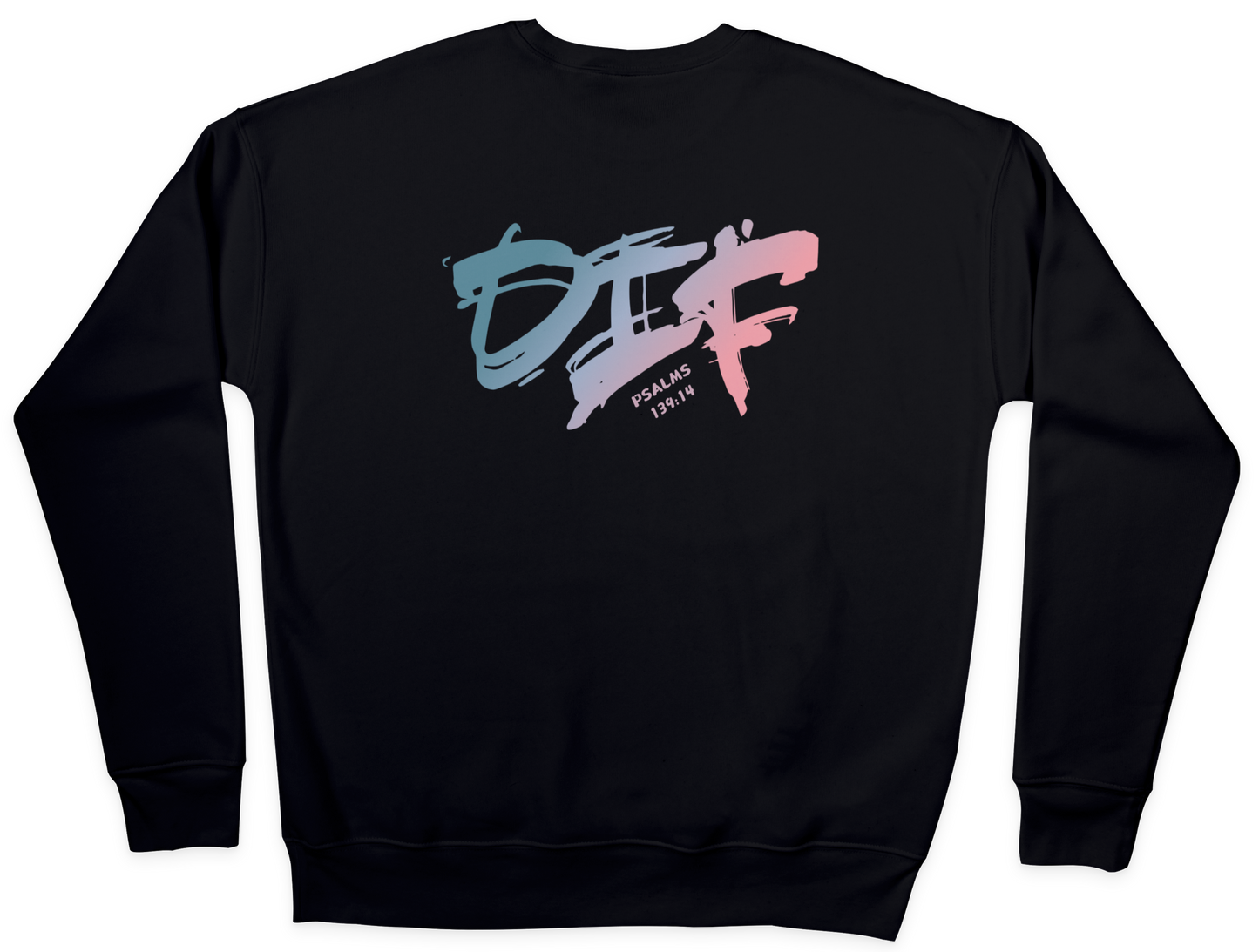 Fun Ombre Sweatshirt - Black