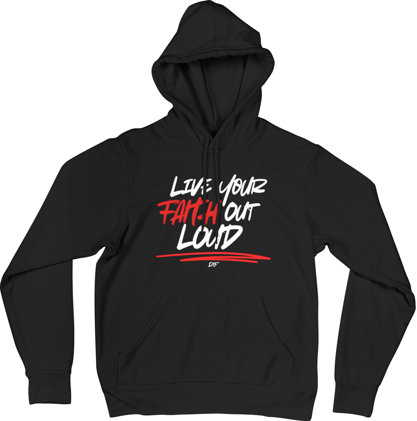 Live Your Faith Hoodie - White