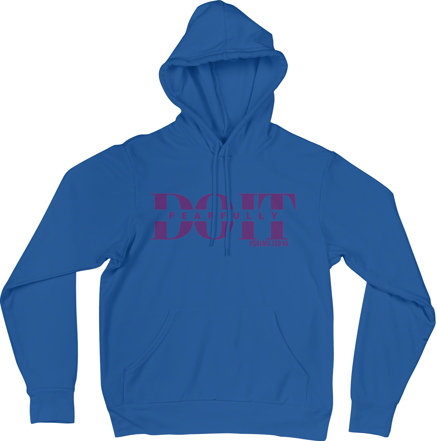 Do It Fearfully Hoodie - Blue