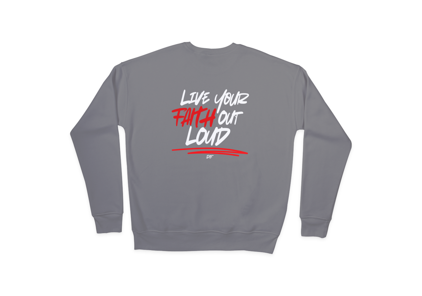 Live Your Faith Sweatshirt - White