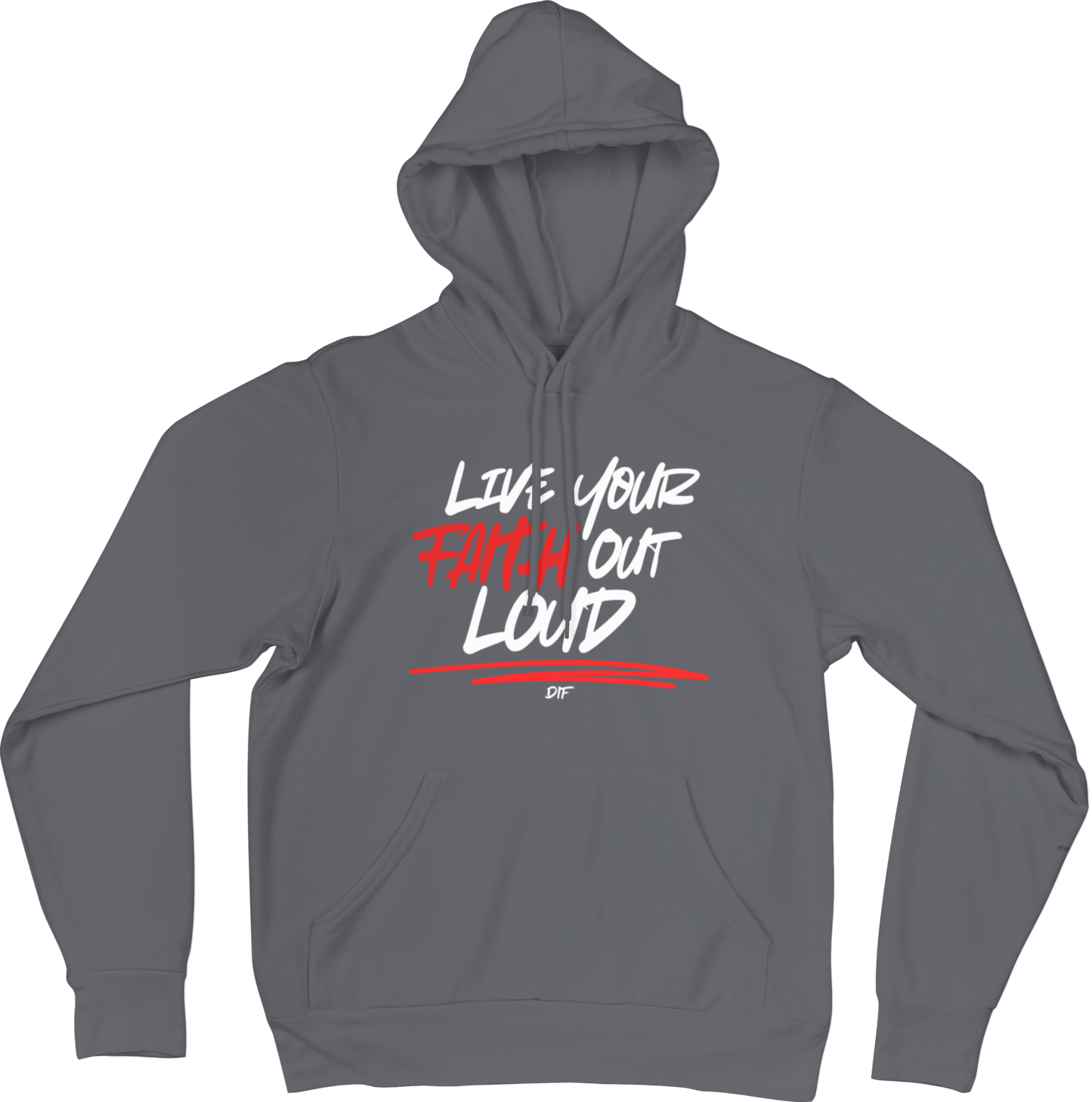 Live Your Faith Hoodie - White
