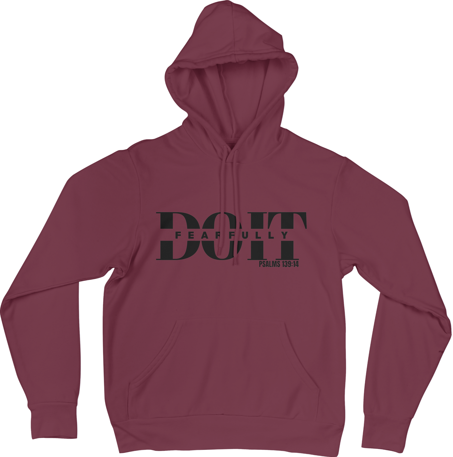 Do It Fearfully Hoodie - Maroon