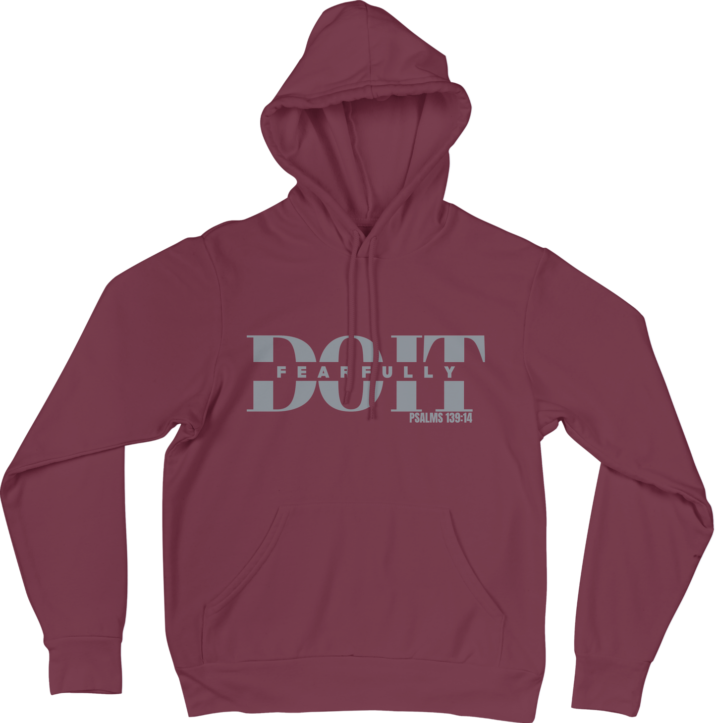 Do It Fearfully Hoodie - Maroon