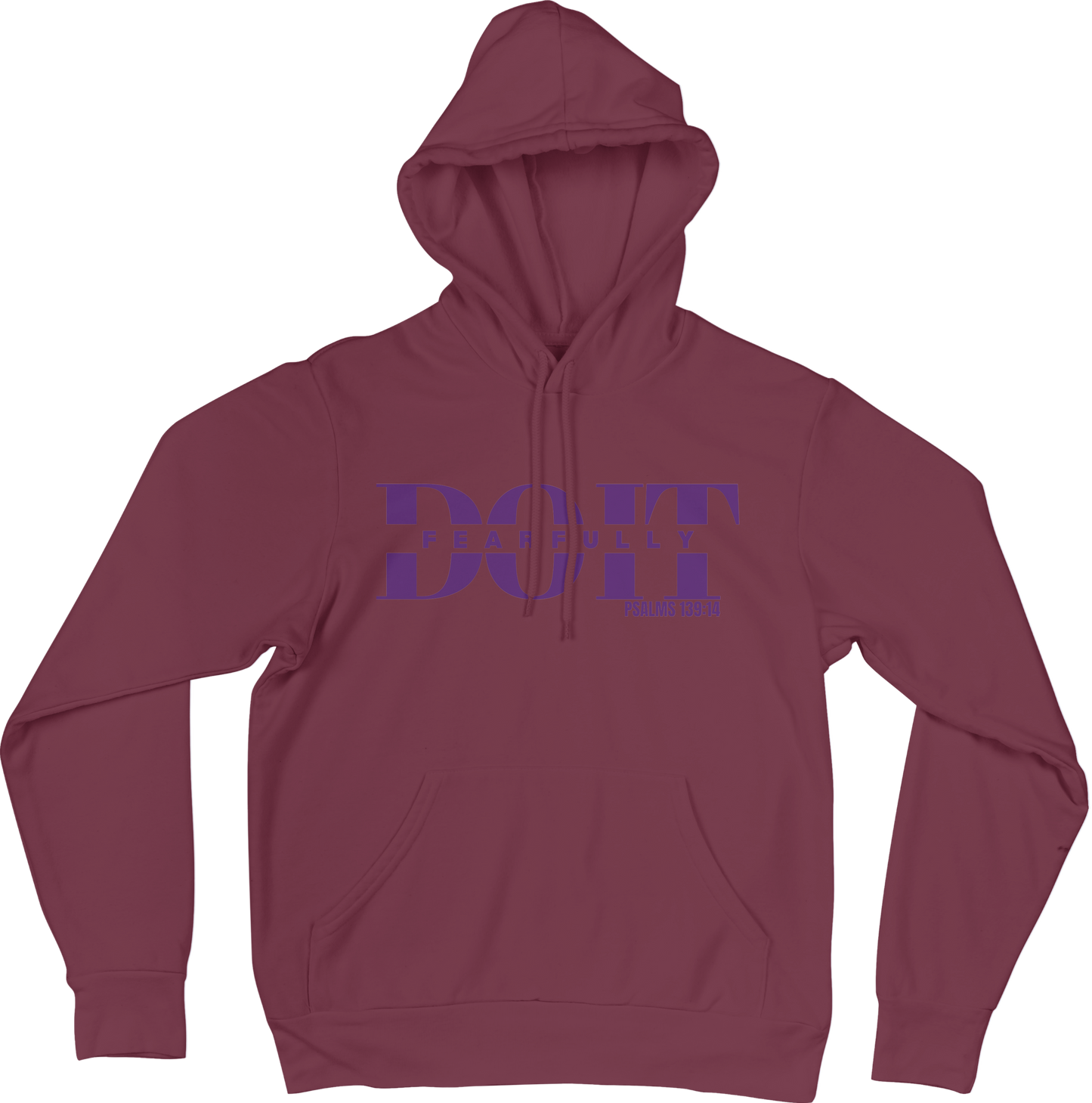 Do It Fearfully Hoodie - Maroon