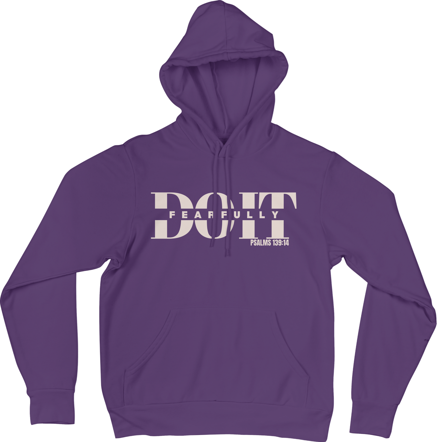 Do It Fearfully Hoodie - Purple