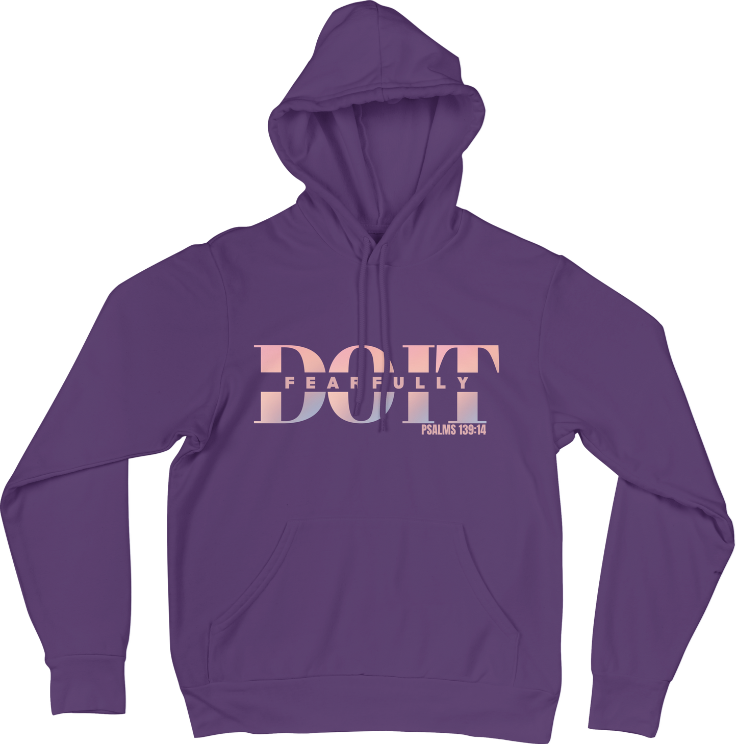 Do It Fearfully Hoodie - Purple