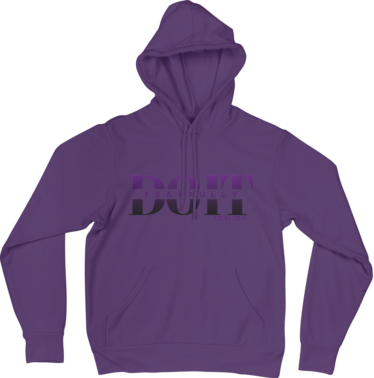 Do It Fearfully Hoodie - Purple