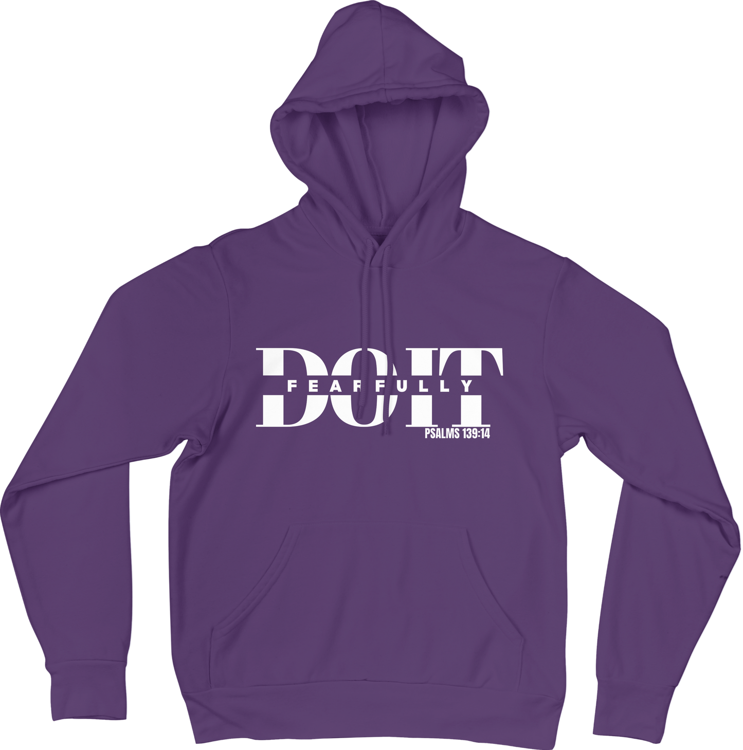 Do It Fearfully Hoodie - Purple