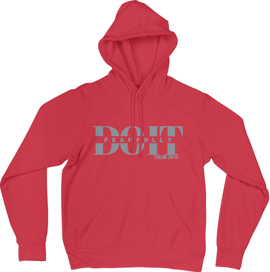 Do It Fearfully Hoodie - Red