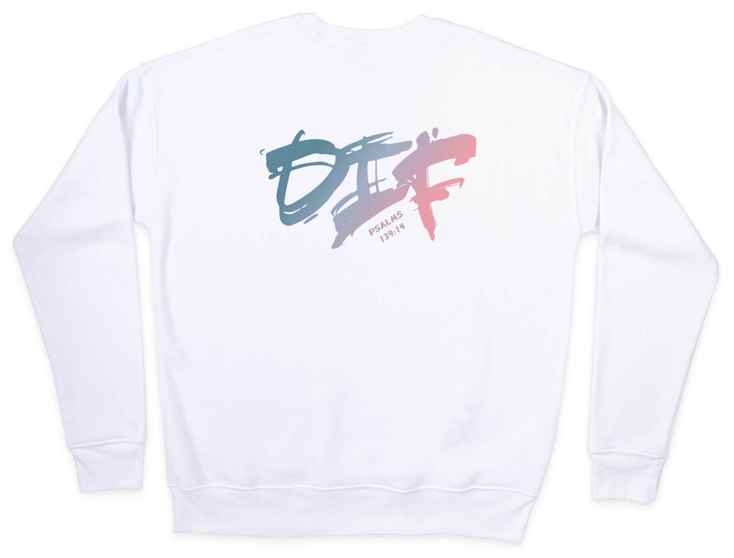 Fun Ombre Sweatshirt - White