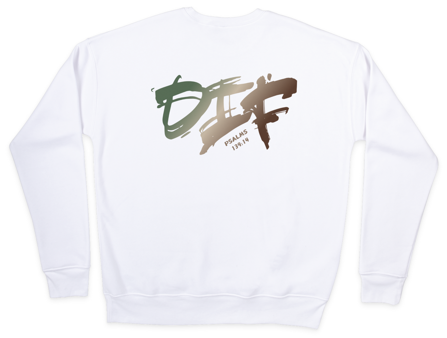 Fun Ombre Sweatshirt - White