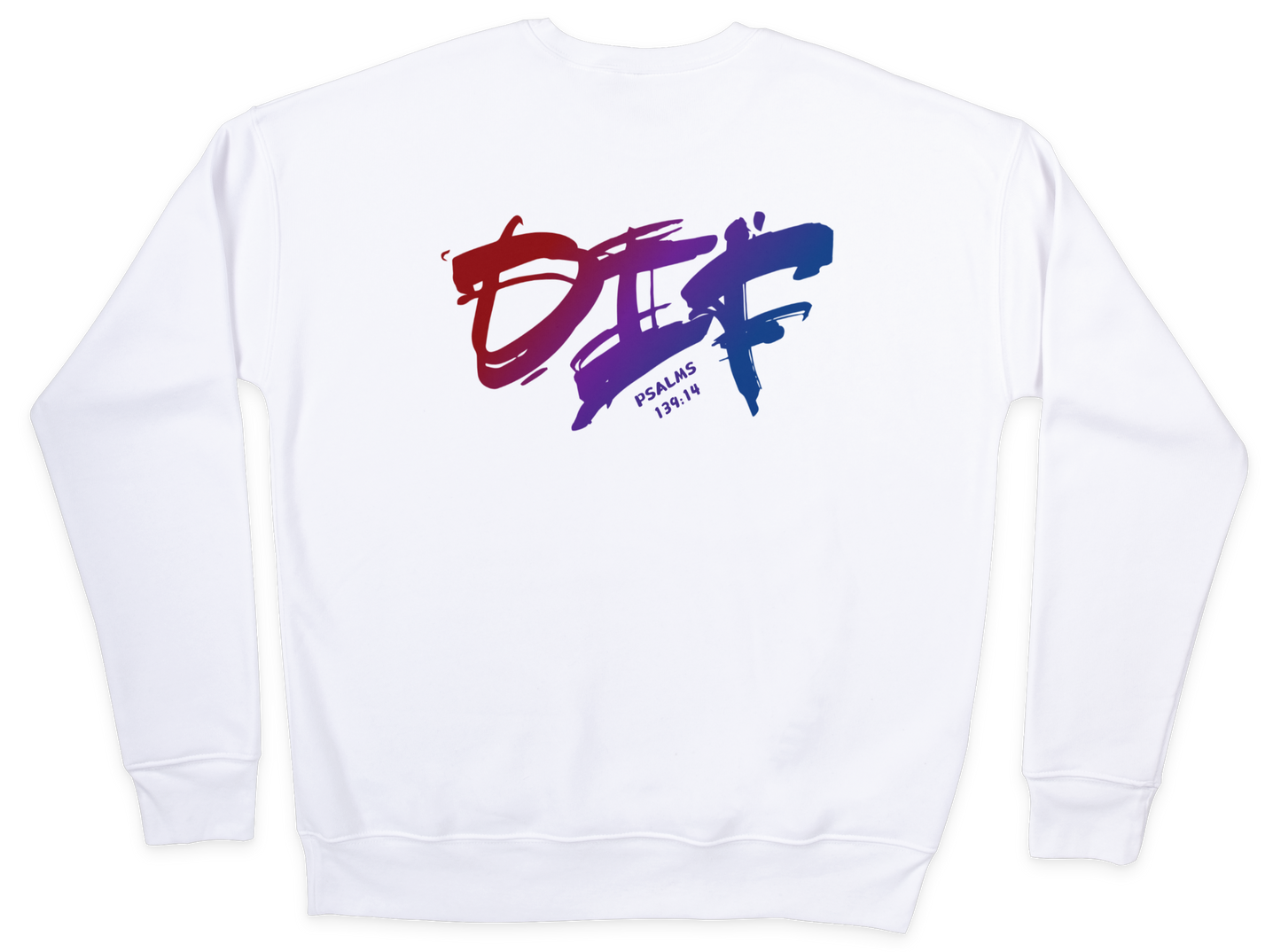 Fun Ombre Sweatshirt - White
