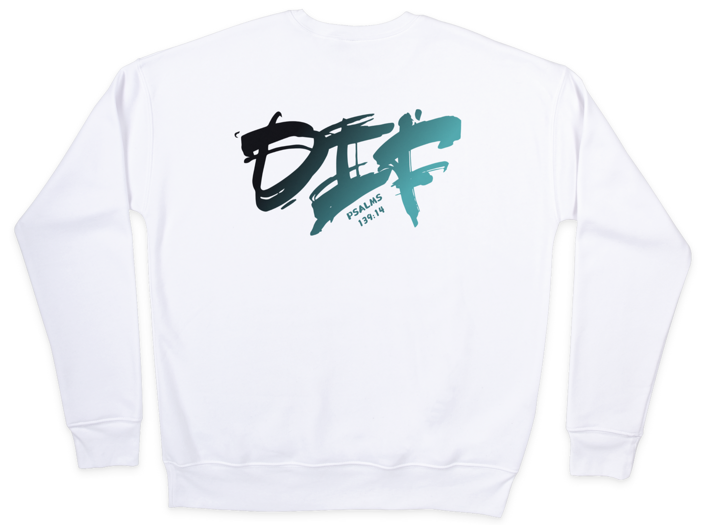 Fun Ombre Sweatshirt - White