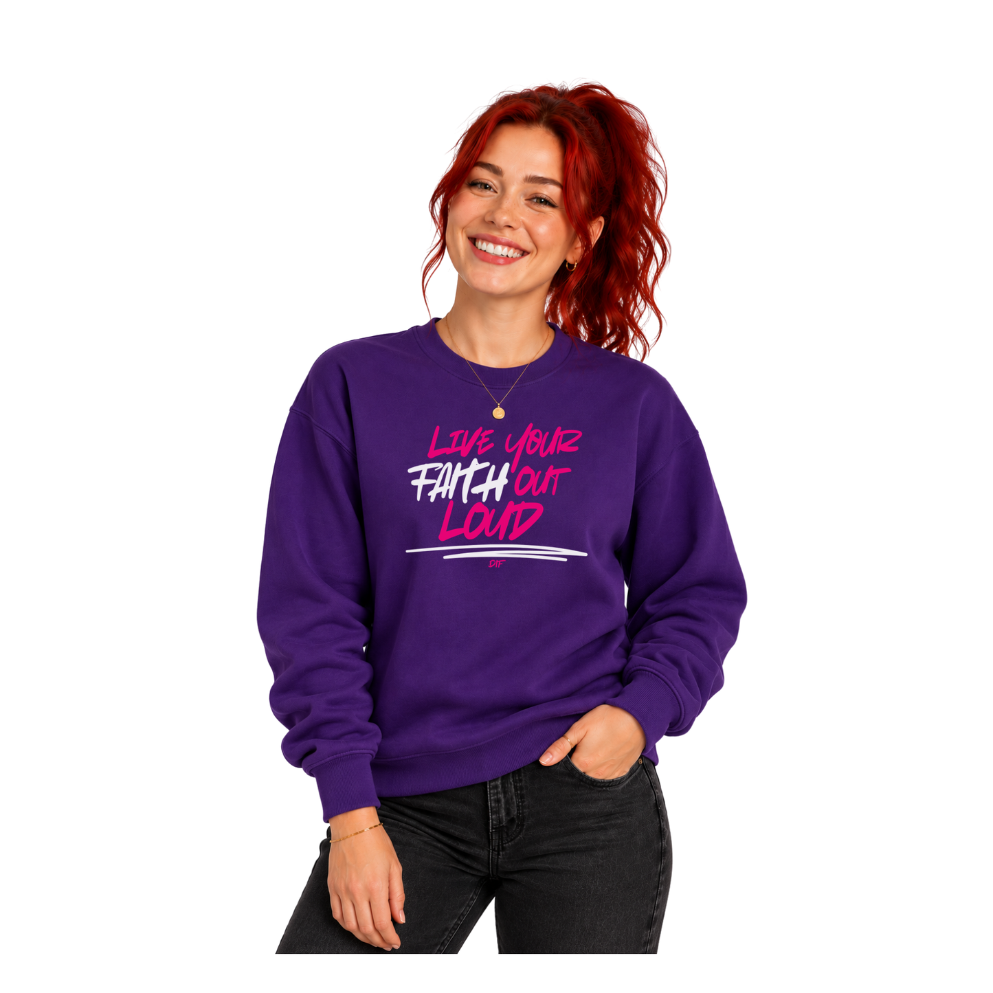 Live Your Faith Out Loud Crewneck Sweatshirt