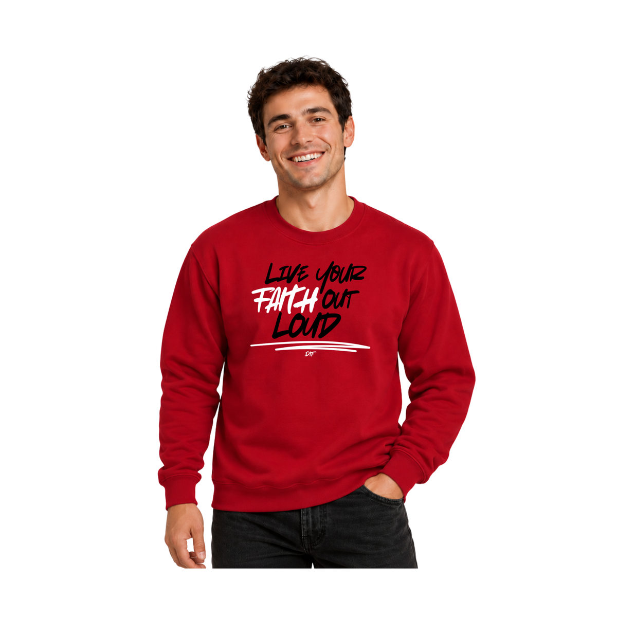 Live Your Faith Out Loud Crewneck Sweatshirt