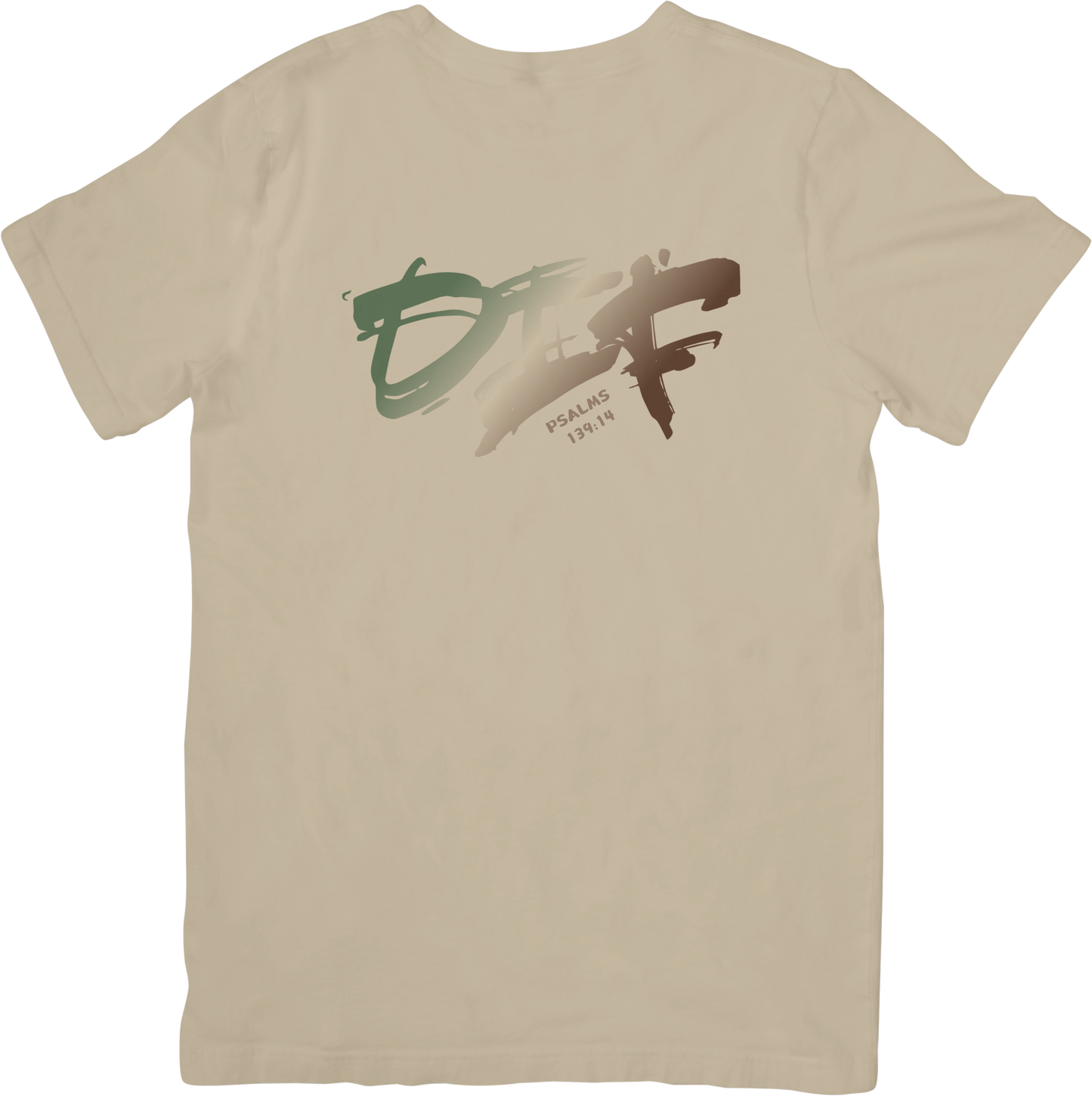 Fun Ombre DIF Unisex Tee - Beige