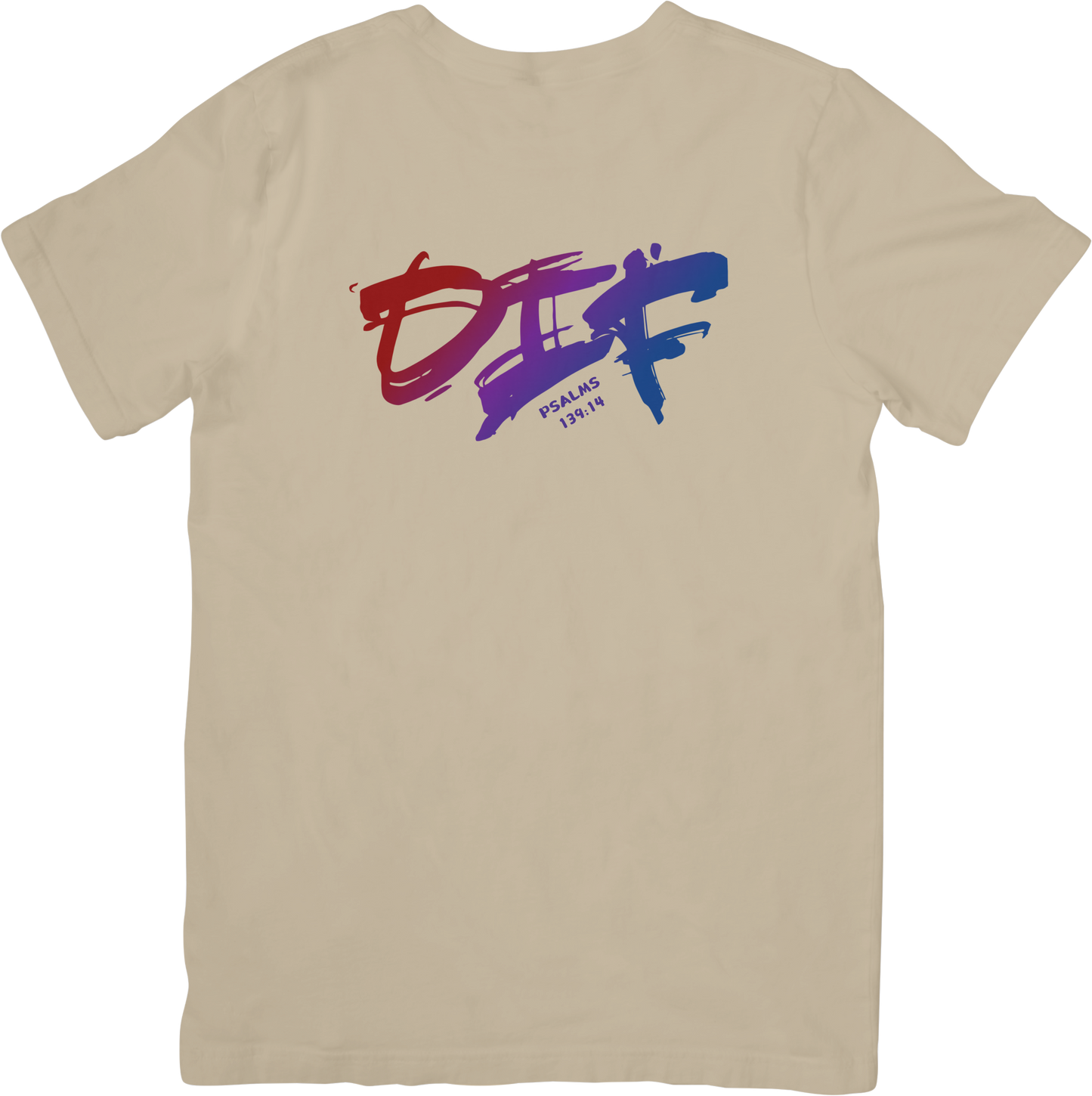 Fun Ombre DIF Unisex Tee - Beige