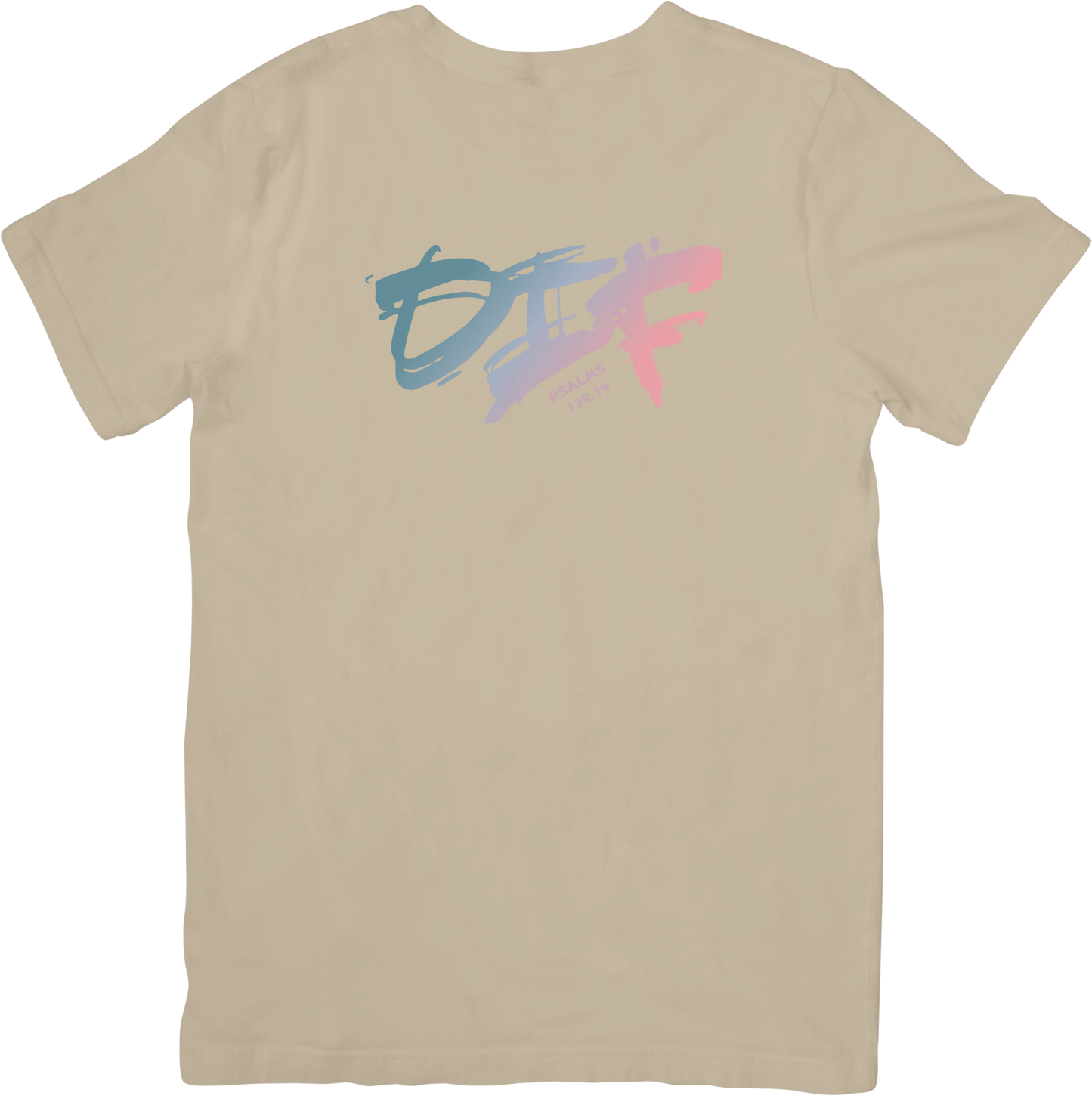 Fun Ombre DIF Unisex Tee - Beige