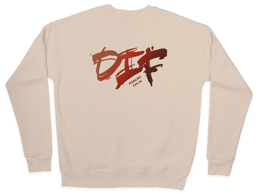 Fun Ombre DIF Unisex Sweatshirt - Beige