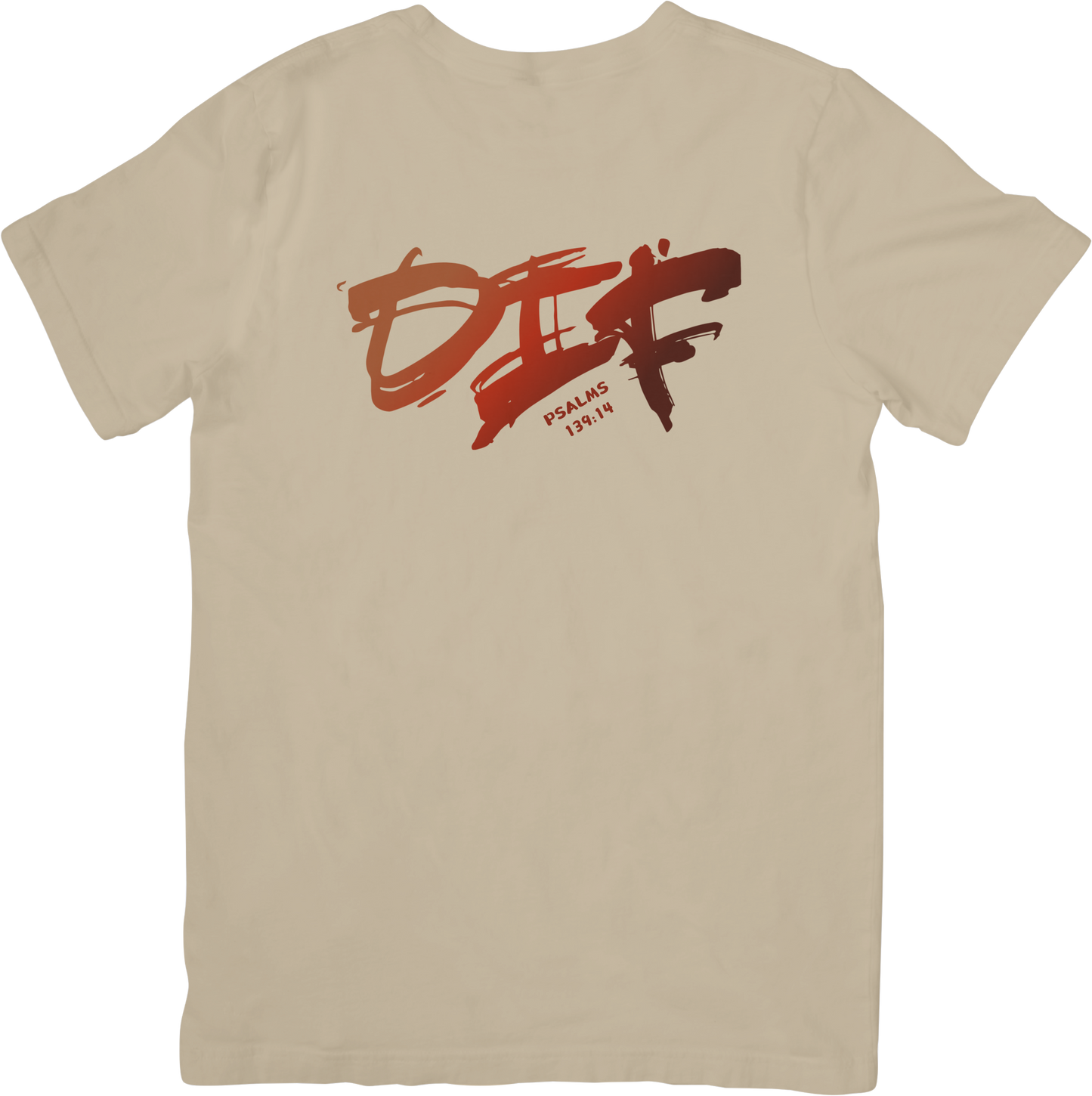 Fun Ombre DIF Unisex Tee - Beige