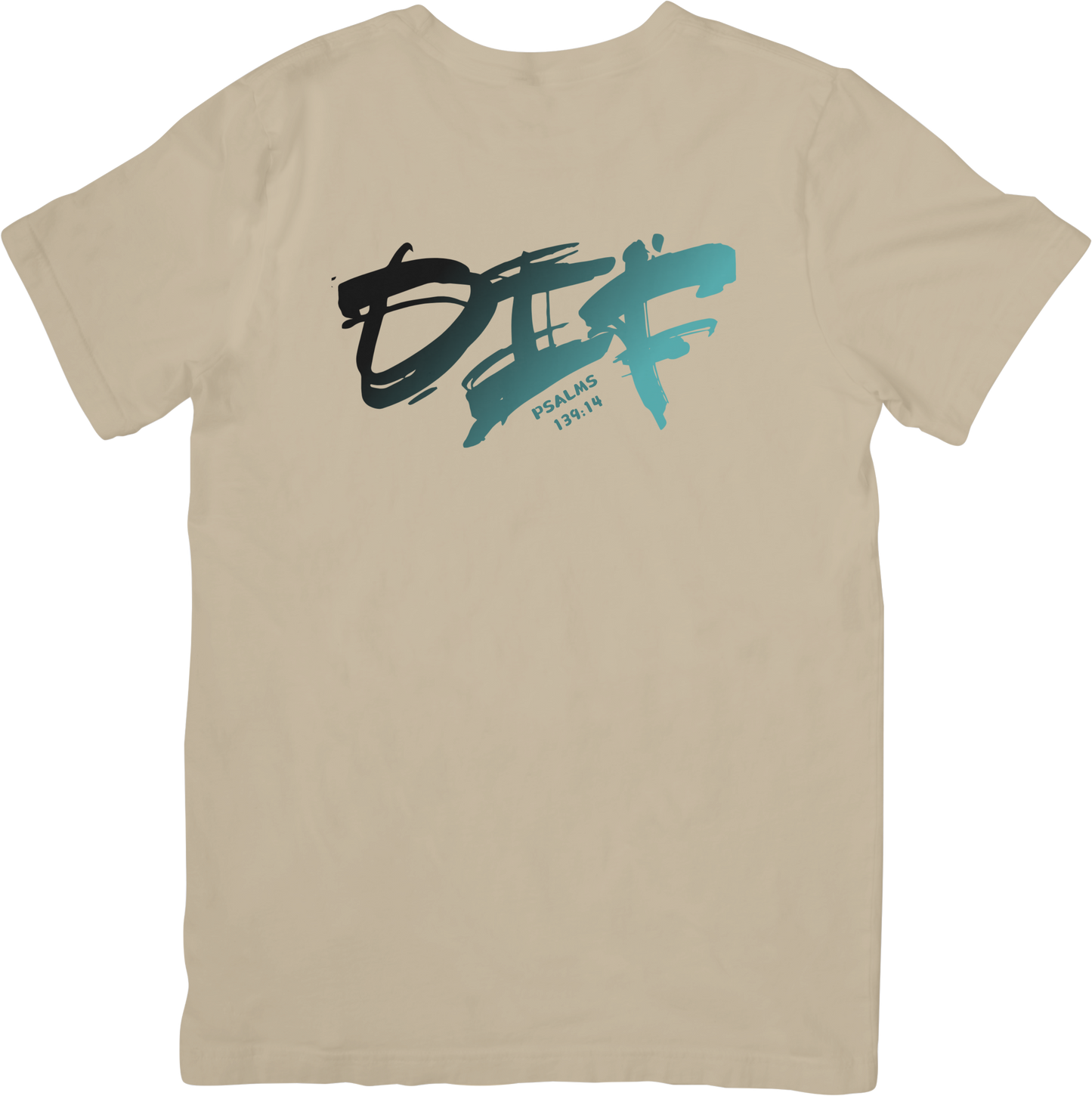 Fun Ombre DIF Unisex Tee - Beige