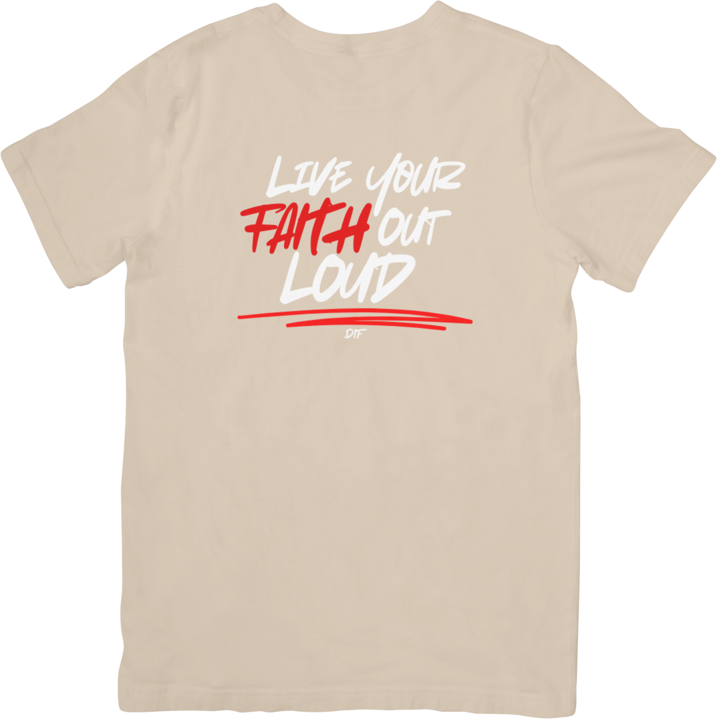 Live Your Faith Tee - White