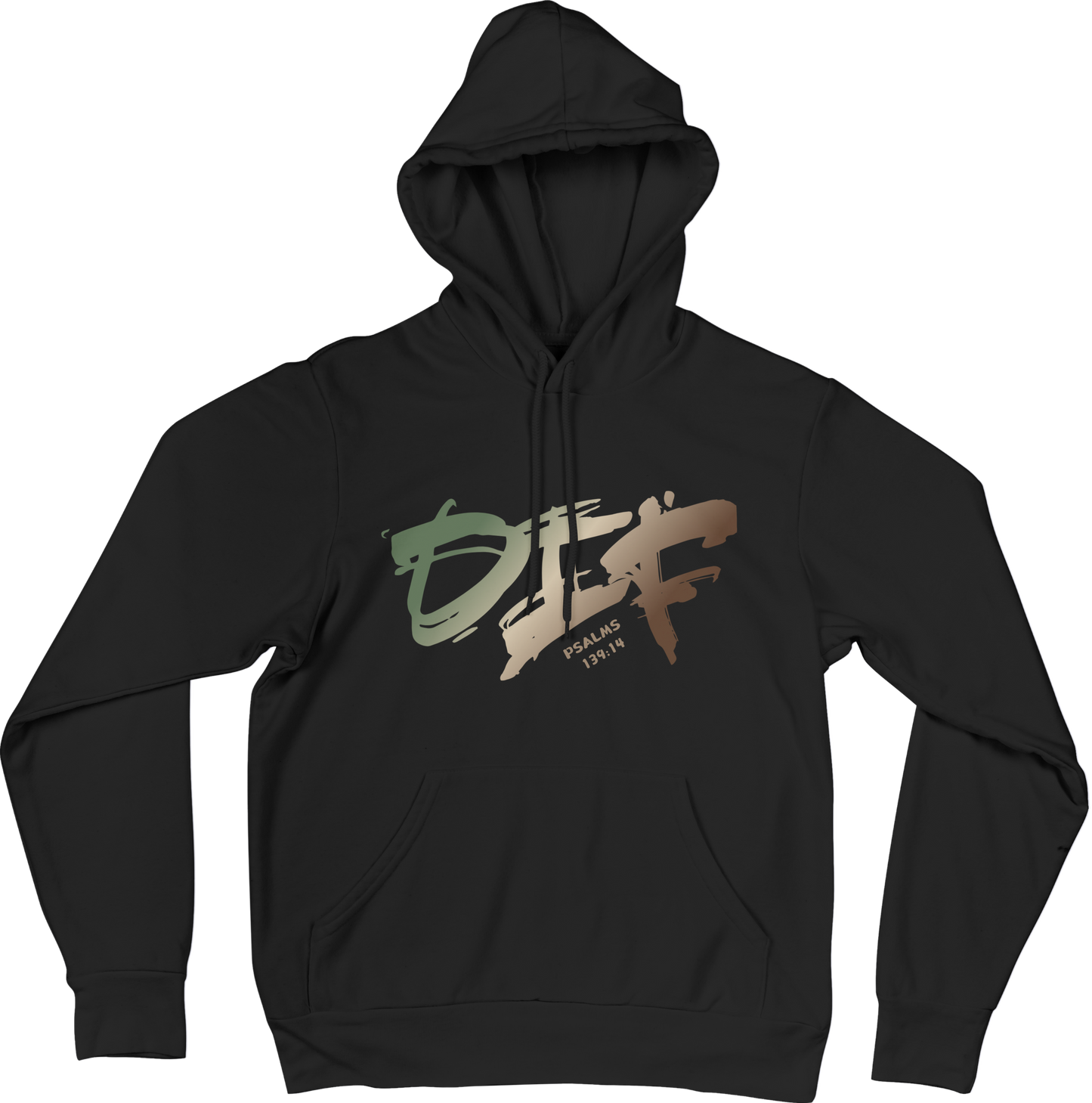 Fun Ombre DIF Unisex Hoodie - Black