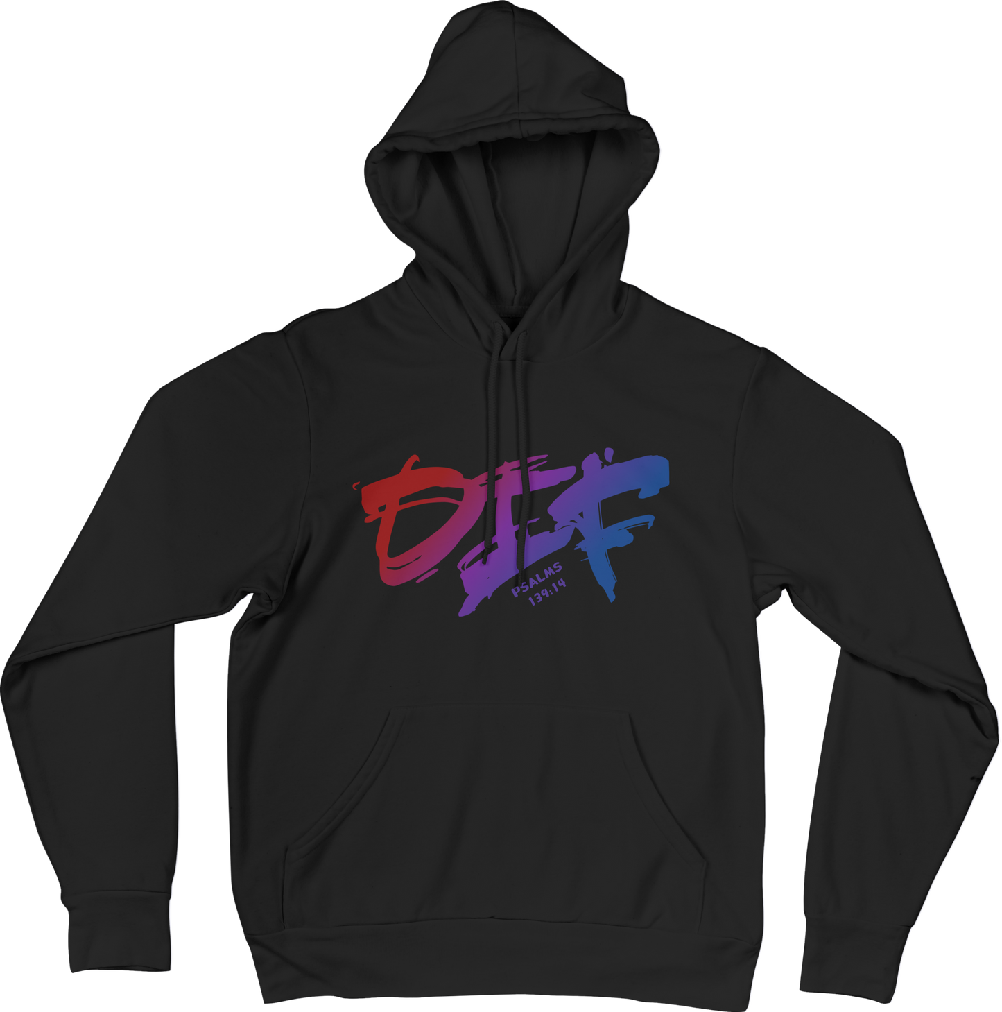 Fun Ombre DIF Unisex Hoodie - Black