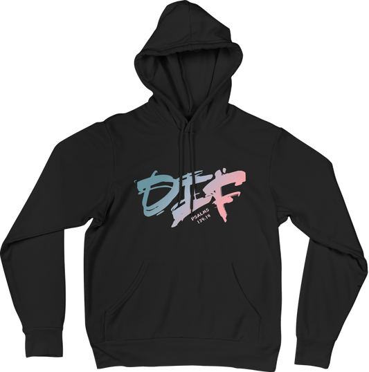 Fun Ombre DIF Unisex Hoodie - Black