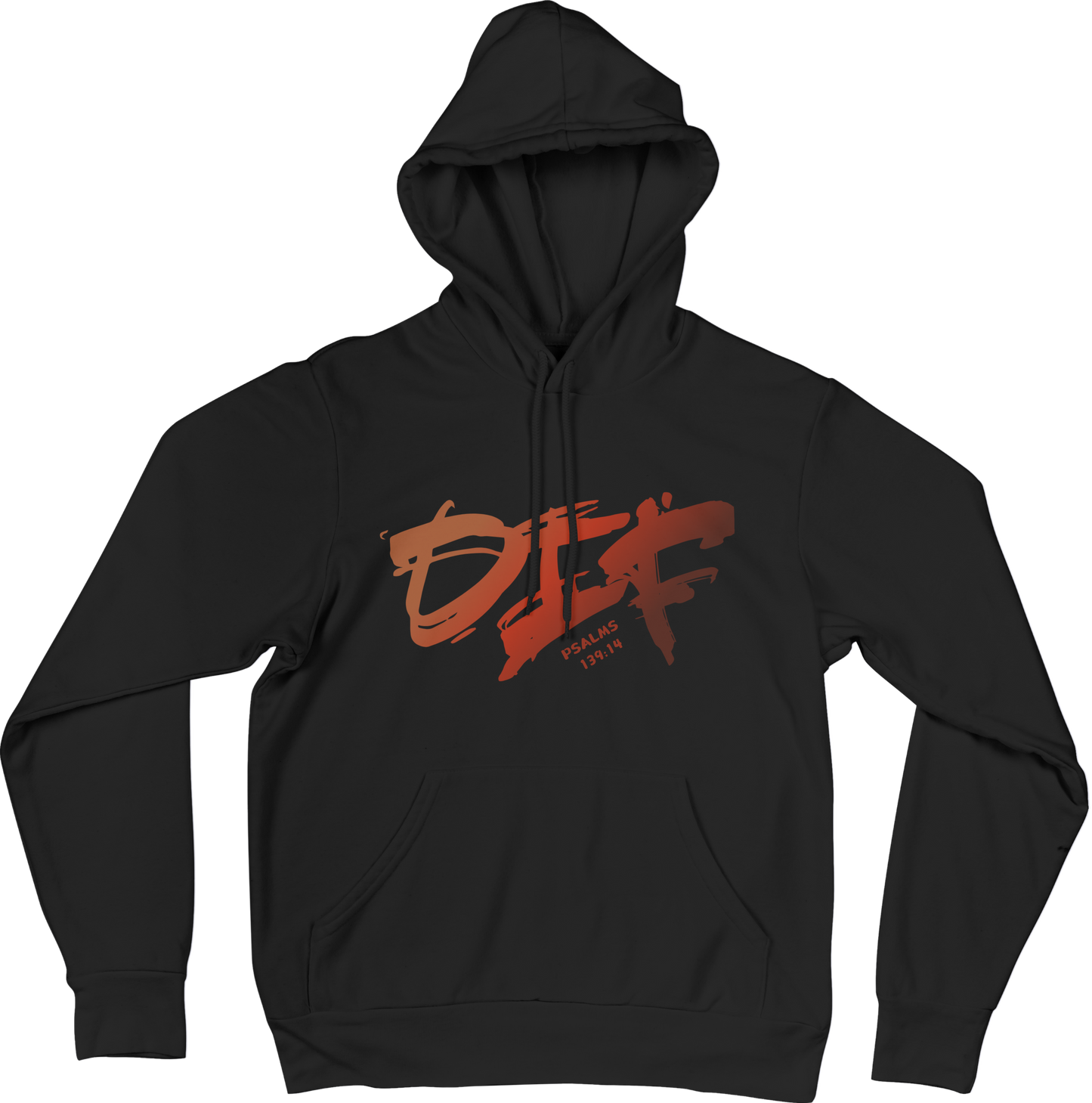 Fun Ombre DIF Unisex Hoodie - Black