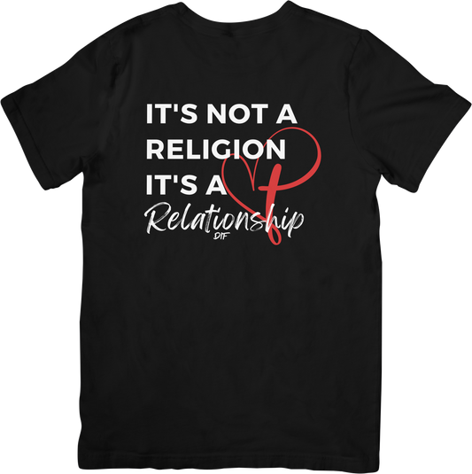 It's Not A Religion w/ White Print Unisex Tee