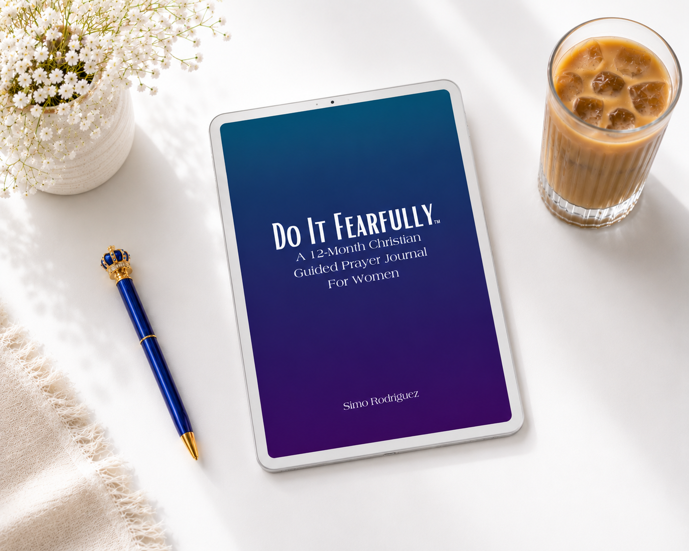 Do It Fearfully: A 12-Month Christian Guided Prayer Journal For Women - Digital