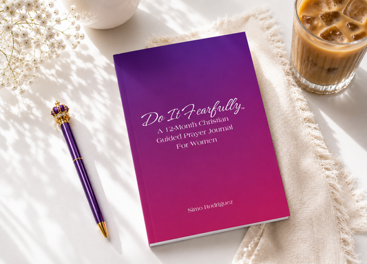 Do It Fearfully: A 12-Month Christian Guided Prayer Journal