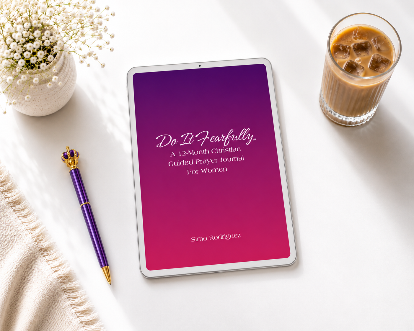 Do It Fearfully: A 12-Month Christian Guided Prayer Journal For Women - Digital