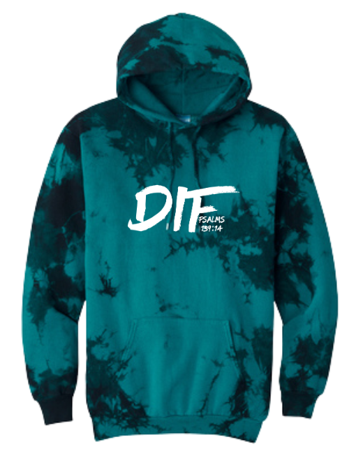 Crystal Tie Dye DIF Unisex Hoodie