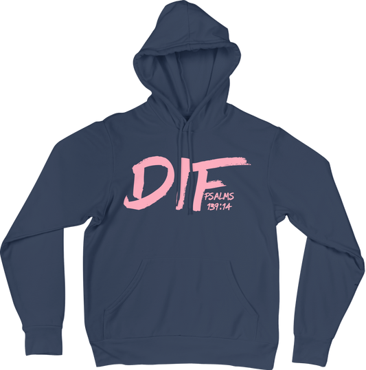 DIF Unisex Hoodie Navy Blue