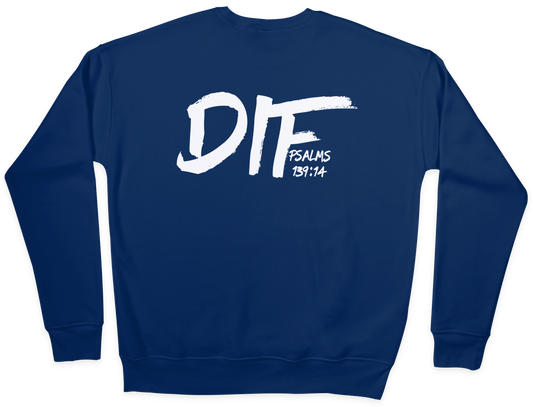 DIF Unisex Sweatshirt - Navy Blue